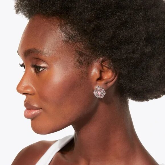 Kurt Geiger Pink SM Bloom Earrings with Dust Bag - NWT - Picture 2 of 6